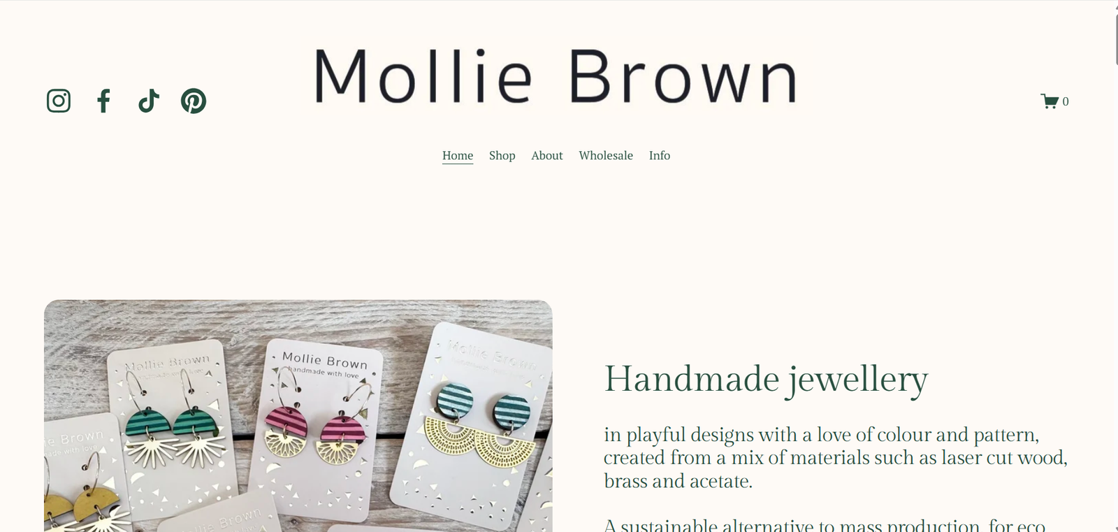 Mollie Brown fashion boutique storefront